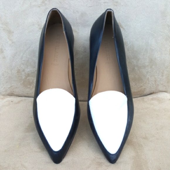 Everlane Shoes - Everlane Black and White Flats